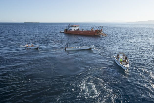 Barco, Fiji ISA World SUP and Paddleboard Championship 2016, Cloudbreak. Foto: ISA / Reed.