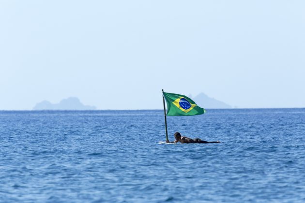 Bandeira brasileira, Fiji ISA World SUP and Paddleboard Championship 2016, Cloudbreak. Foto: ISA / Reed.