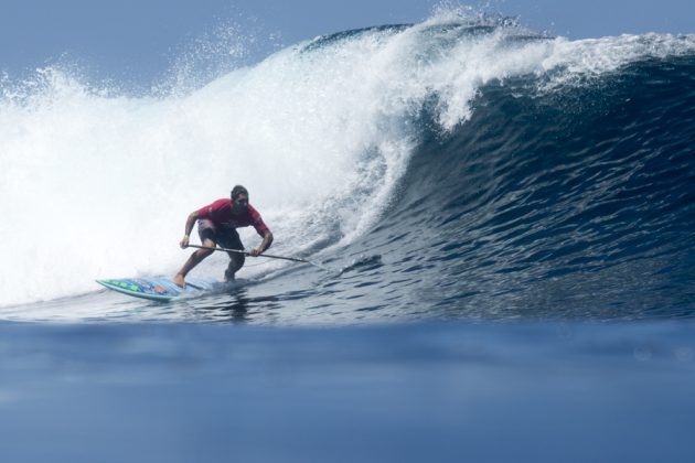 Leco Salazar, Fiji ISA World SUP and Paddleboard Championship 2016, Cloudbreak. Foto: ISA / Reed.