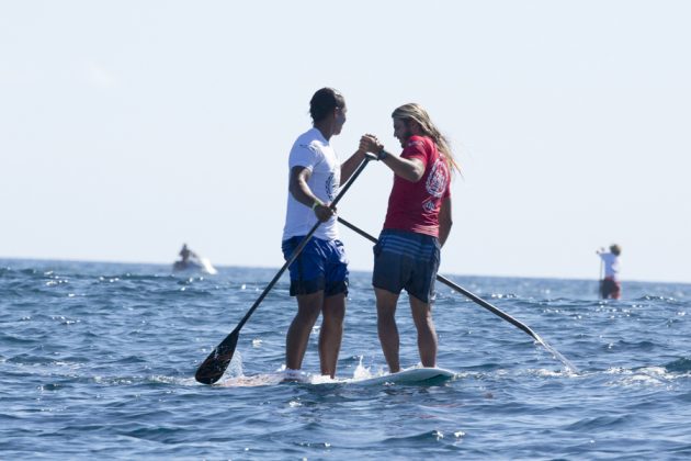 Poenaiki Raioha e Caio Vaz, Fiji ISA World SUP and Paddleboard Championship 2016, Cloudbreak. Foto: ISA / Reed.