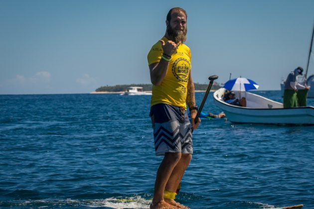 Patrick Boyum, Fiji ISA World SUP and Paddleboard Championship 2016, Cloudbreak. Foto: ISA / Evans.