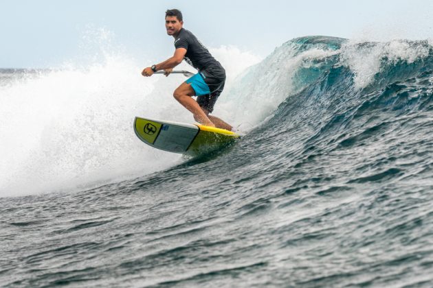 Natua Teriitahi, Fiji ISA World SUP and Paddleboard Championship 2016, Cloudbreak. Foto: ISA / Evans.