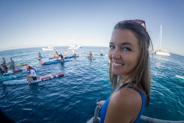 Megan, Fiji ISA World SUP and Paddleboard Championship 2016, Cloudbreak. Foto: ISA / Sean Evans .