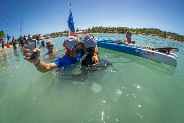 Olivia Piana, Fiji ISA World SUP and Paddleboard Championship 2016, Cloudbreak. Foto: ISA / Sean Evans .