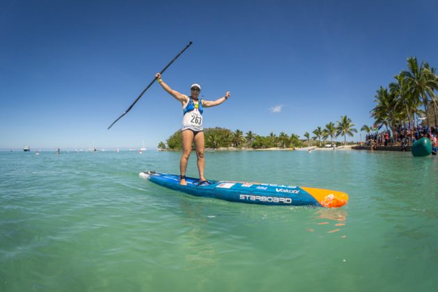 Marie Buchannan, Fiji ISA World SUP and Paddleboard Championship 2016, Cloudbreak. Foto: ISA / Sean Evans .