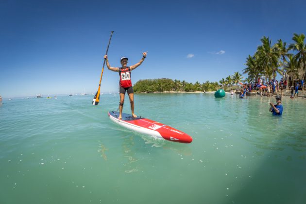 Nicoline Rasmussen, Fiji ISA World SUP and Paddleboard Championship 2016, Cloudbreak. Foto: ISA / Sean Evans .