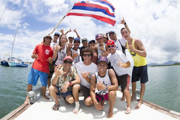 Equipe Havaí Fiji ISA World SUP and Paddleboard Championship 2016, Cloudbreak. Foto: ISA / Reed.