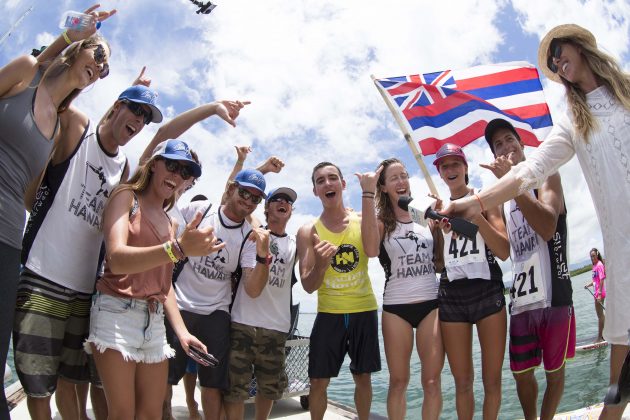 Equipe Havaí Fiji ISA World SUP and Paddleboard Championship 2016, Cloudbreak. Foto: ISA / Reed.