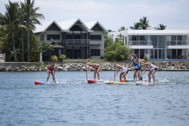 Final feminina Fiji ISA World SUP and Paddleboard Championship 2016, Cloudbreak. Foto: ISA / Reed.