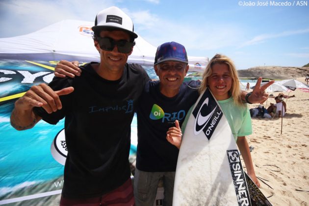 Guilherme Milward, Renato Bastos e Valentino Belga ASN Cyclone Nova Geração, Itacoatiara, Niterói (RJ). Foto: Dunbar.