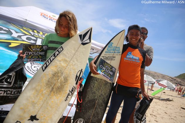 Pódio Escolinha Masculino ASN Cyclone Nova Geração, Itacoatiara, Niterói (RJ). Foto: Dunbar.