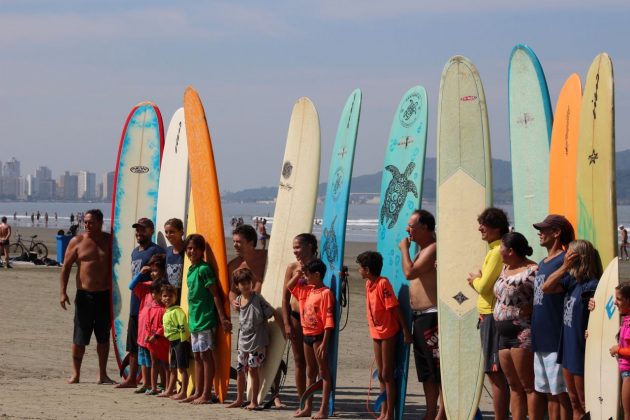 Prancha Oca Santos Longboard Festival reúne santistas no Quebra-Mar. Foto: Divulgação.