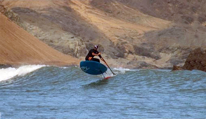 A mais longa onda surfada por um SUP Foil?