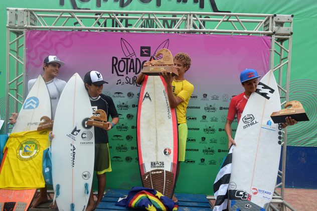 Pódio Sub 18, CBSurf Tour 2017, Maracaípe, Ipojuca (PE). Foto: Inailson Gomes.