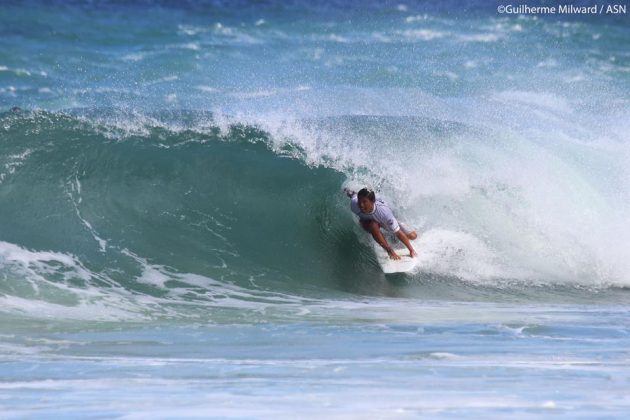 Ayrton Dylan primeira etapa do Circuito AS, praia de Itacoatiara (RJ). Foto: Dunbar.