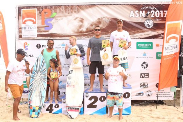 Pódio Master, Circuito ASN 2017, Pampo, Niterói (RJ). Foto: Guilherme Milward.