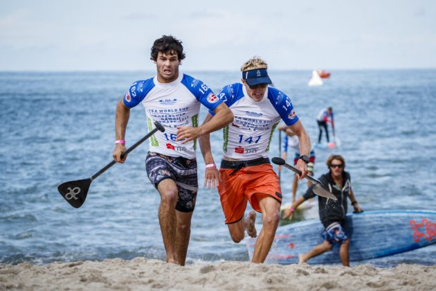 Mo Freitas e Connor Baxter, ISA SUP e Paddleboard 2017, Cold Hawaii, Dinamarca. Foto: ISA / Reed.