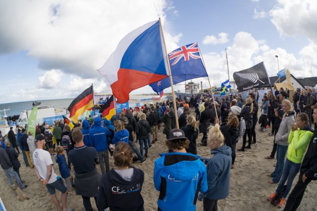 Cerimônia de encerramento, ISA SUP e Paddleboard 2017, Vorupør, Dinamarca. Foto: ISA / Sean Evans .