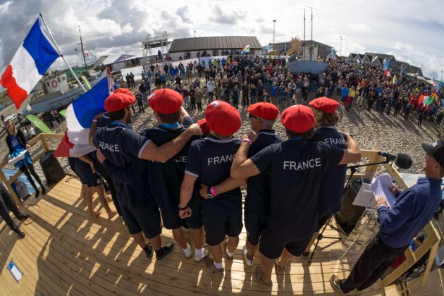 Equipe francesa, ISA SUP e Paddleboard 2017, Vorupør, Dinamarca. Foto: ISA / Sean Evans .