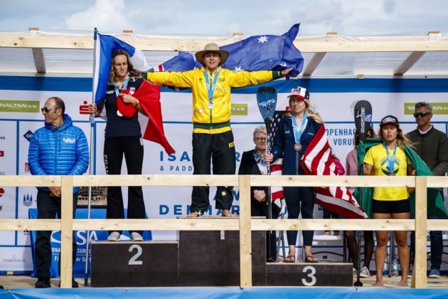 Finalistas do SUP Surf, ISA SUP e Paddleboard 2017, Vorupør, Dinamarca. Foto: ISA / Reed.