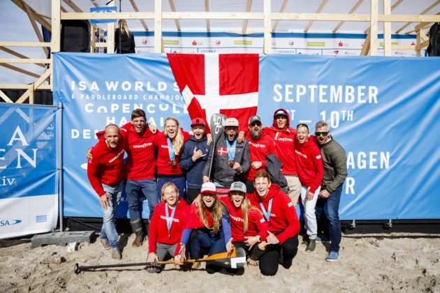 Equipe dinamarquesa, ISA SUP e Paddleboard 2017, Vorupør, Dinamarca. Foto: ISA / Reed.