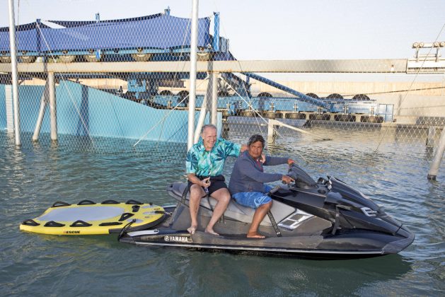 Fred Hemmings e Raimana Van Bastolaer, Future Classic 2017, Surf Ranch, Califórnia (EUA). Foto: WSL / Morris.