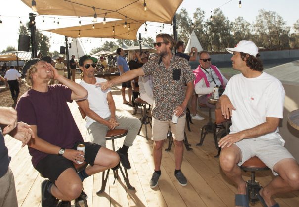 John John Florence, Travis Logie, Matt Wilkinson e Jordy Smith, Future Classic 2017, Surf Ranch, Califórnia (EUA). Foto: WSL / Steve Sherman.