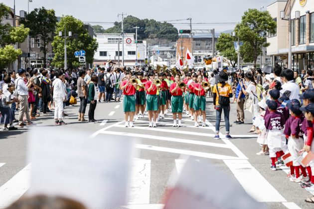 Cerimônia de abertura do Vissla ISA World Junior 2017, Okuragahama Beach, Hyuga, Japão. Foto: ISA / Reed.