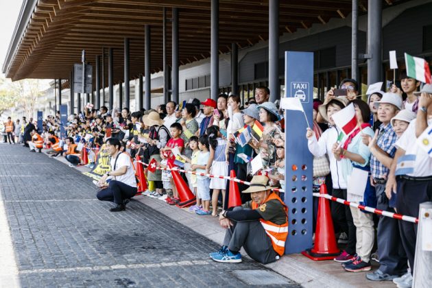 Cerimônia de abertura do Vissla ISA World Junior 2017, Okuragahama Beach, Hyuga, Japão. Foto: ISA / Reed.