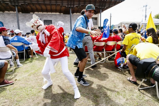 Cerimônia de abertura do Vissla ISA World Junior 2017, Okuragahama Beach, Hyuga, Japão. Foto: ISA / Reed.