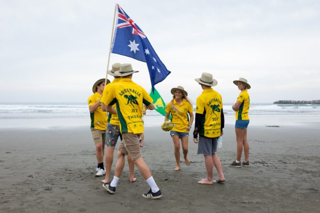 Equipe Australiana, Vissla ISA World Junior 2017, Okuragahama Beach, Hyuga, Japão. Foto: ISA / Sean Evans .