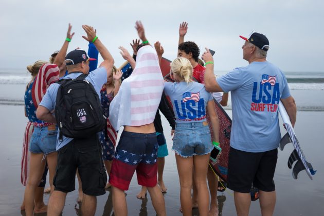 Equipe Norte-Americana, Vissla ISA World Junior 2017, Okuragahama Beach, Hyuga, Japão. Foto: ISA / Sean Evans .