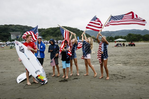 Equipe Norte-Americana, Vissla ISA World Junior 2017, Okuragahama Beach, Hyuga, Japão. Foto: ISA / Reed.