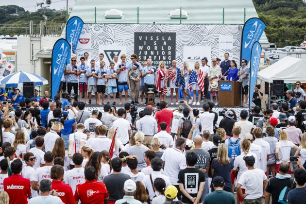 Equipe norte-americana, Vissla ISA World Junior 2017, Hyuga, Japão. Foto: ISA / Reed.