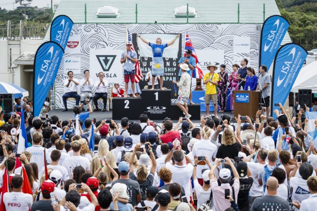 Finalistas da Masculino Sub 18, Vissla ISA World Junior 2017, Hyuga, Japão. Foto: ISA / Reed.