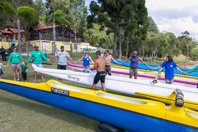 Batismo de canoas no Passaúna Paddle Club. Curitiba (PR). Foto: Naideron Fotografias.