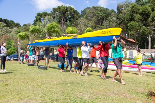 Batismo de canoas no Passaúna Paddle Club. Curitiba (PR). Foto: Naideron Fotografias.