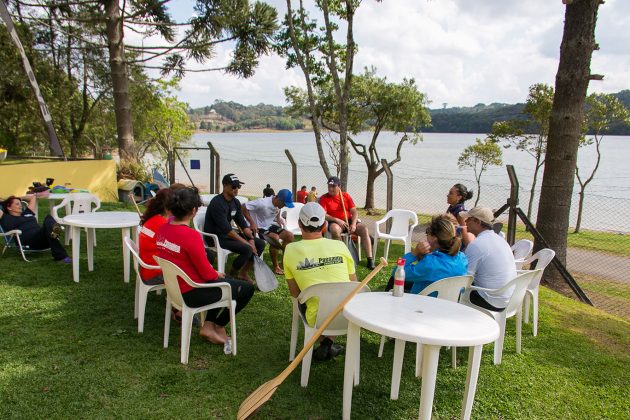 Batismo de canoas no Passaúna Paddle Club. Curitiba (PR). Foto: Naideron Fotografias.