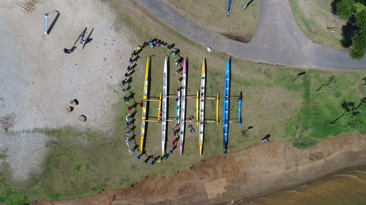 Batismo de canoas no Passaúna Paddle Club. Curitiba (PR). Foto: Naideron Fotografias.