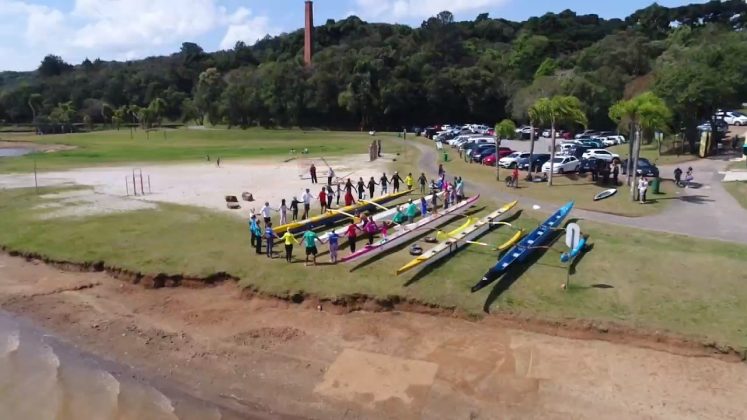 Batismo de canoas no Passaúna Paddle Club. Curitiba (PR). Foto: Naideron Fotografias.