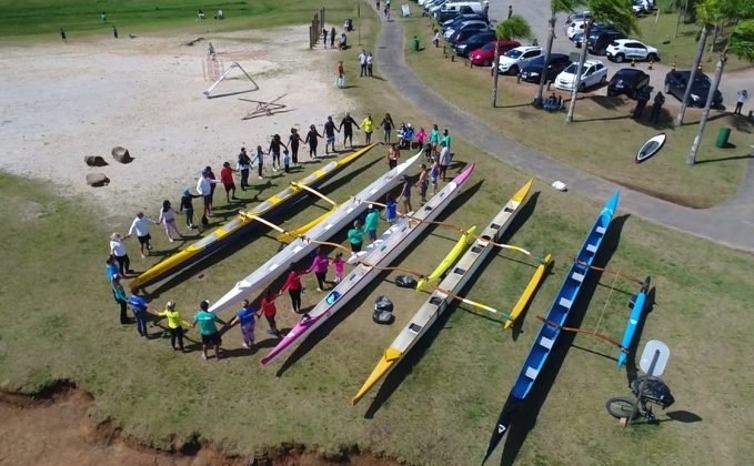 Batismo de canoas no Passaúna Paddle Club. Curitiba (PR). Foto: Naideron Fotografias.