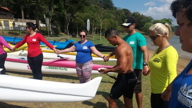 Batismo de canoas no Passaúna Paddle Club. Curitiba (PR). Foto: Naideron Fotografias.