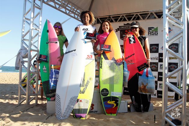 Pódio Feminino Infantil, Silverbay Garopabense 2017, praia da Silveira (SC). Foto: Basilio Ruy/Prime.Press07.